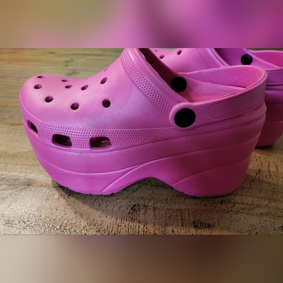 Pink Platform Clogs - Picture 3 of 8
